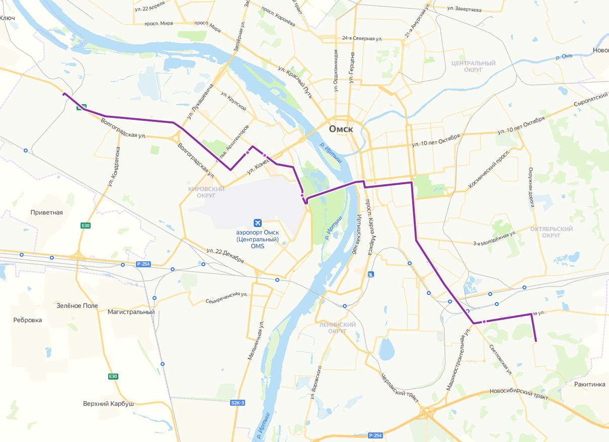 46 газель омск маршрут