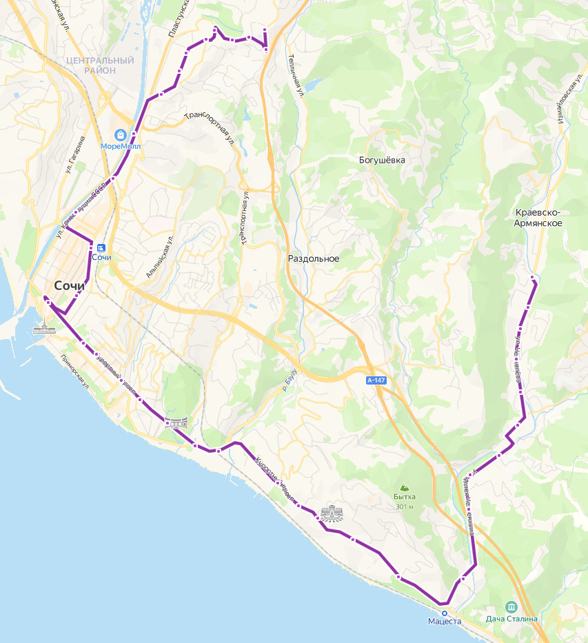 Самара сочи авто маршрут